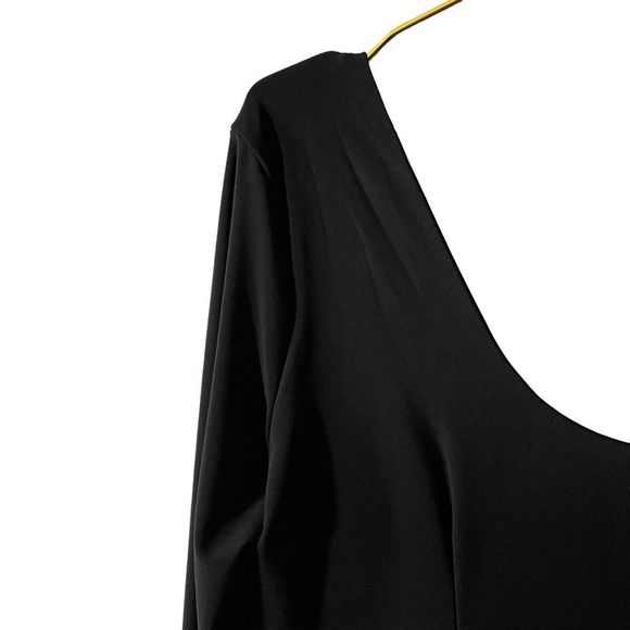 AYM Paxton Dress with Long Sleeves Black Bodycon Midi Dress Size 2XL NEW - Picture 11 of 11